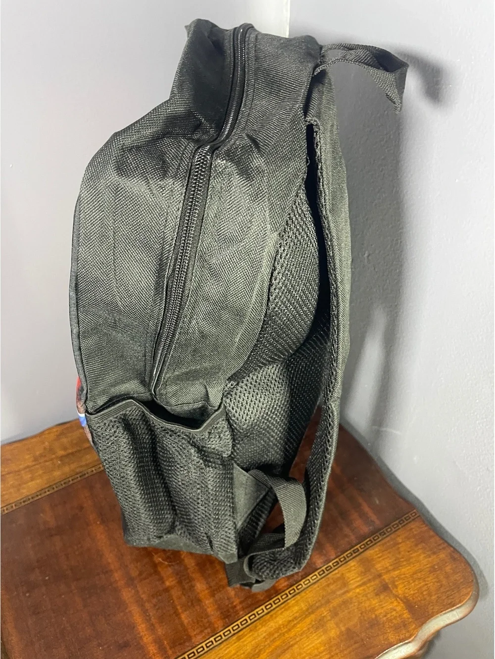 Black Backpack with Colorful Pokémon Print